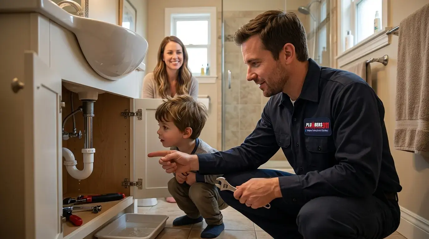 Licensed plumber at work in Wayne, IL